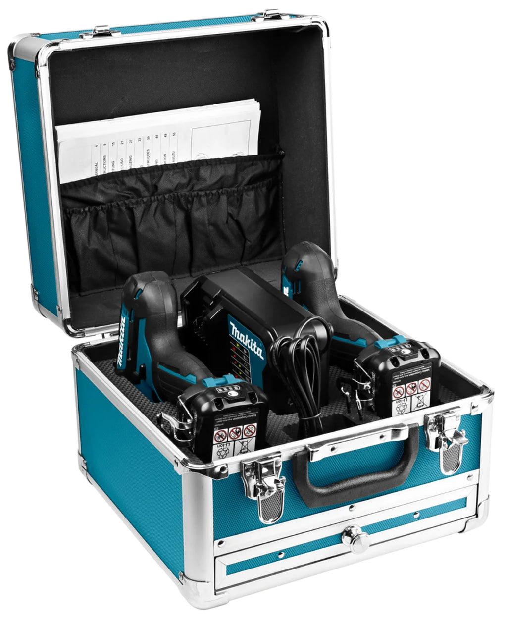 Makita 18V Li-ion accu slagmoersleutelset (2x 5,0 Ah accu) in Mbox